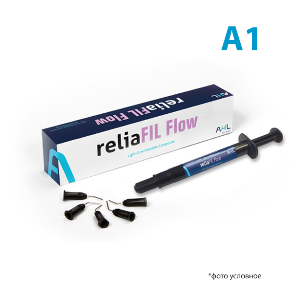 РелиаФил Флоу / ReliaFIL Flow текучий композит  2 г  A1 наконечники 5 шт купить