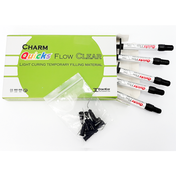 CharmQuicks Flow / ЧамКвикс Флоу, прозрачный,  временн материал шприц 5штх2мл купить