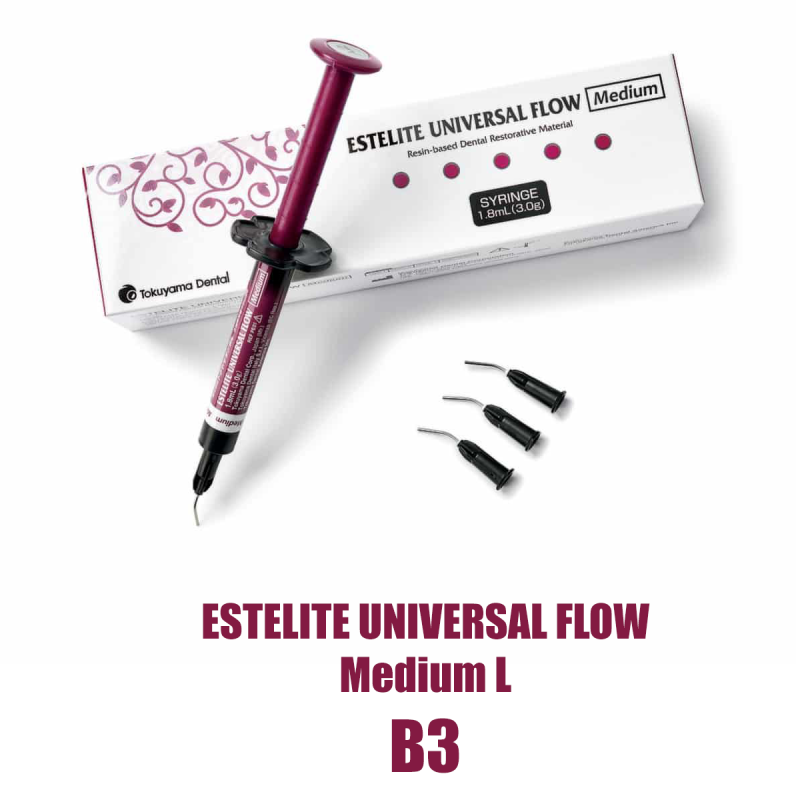 Эстелайт Юниверсал Флоу/ Estelite Universal Flow Medium L шприц 3г ( 1,8мл ) B3  средний 13863 купить