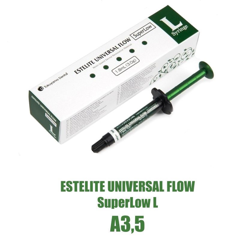 Эстелайт Юниверсал Флоу/ Estelite Universal Flow SuperLow L шприц 3г ( 1,8мл ) A3,5  сверхнизк 13872 купить
