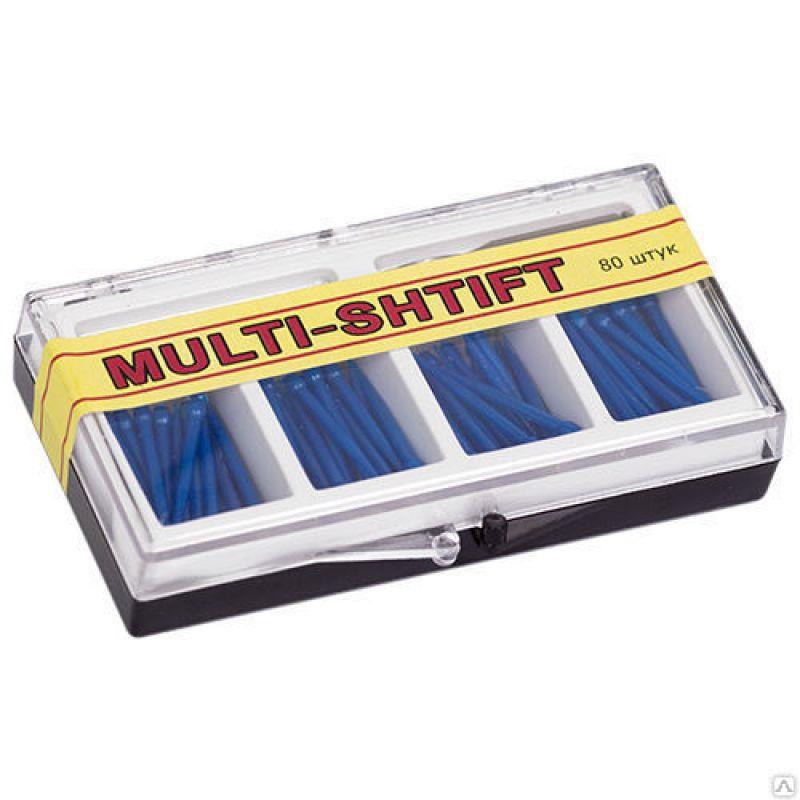 Штифты беззольные "MULTI SHTIFT" комплект 80 шт. синие 1,6 мм.,  1 развёртка Ф 1,6мм купить
